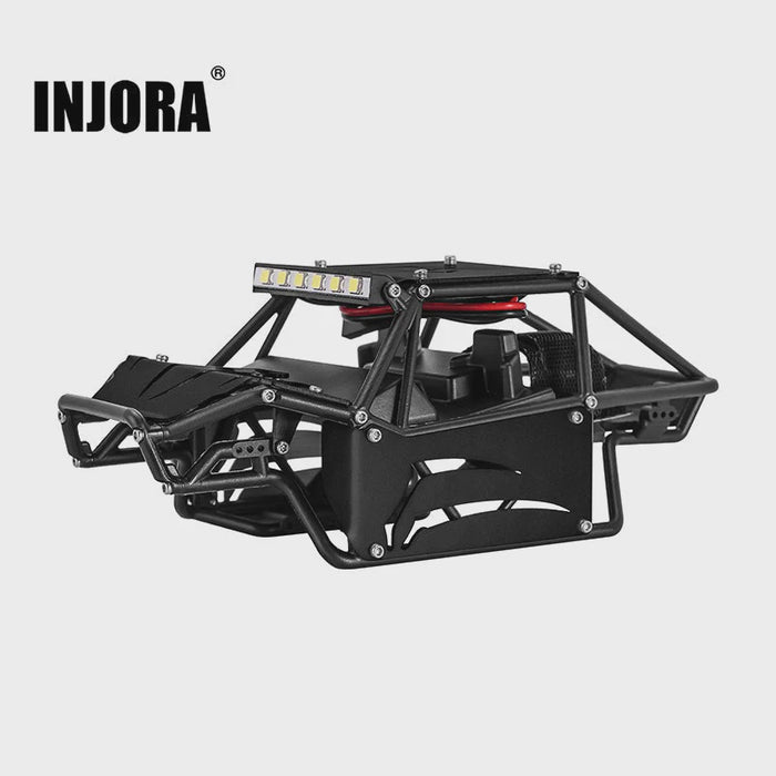 SCX24-155MBK INJORA Nylon Rock Buggy Body with Metal Spider Panels for 1/24 SCX24