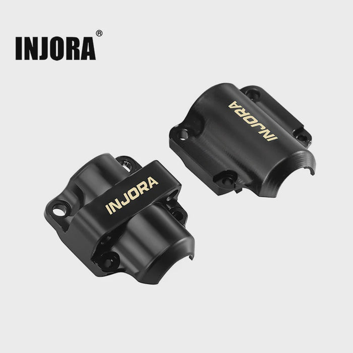 SCX30-26BB INJORA Black Brass Diff Covers for 1/30 SCX30 Stock Axles
