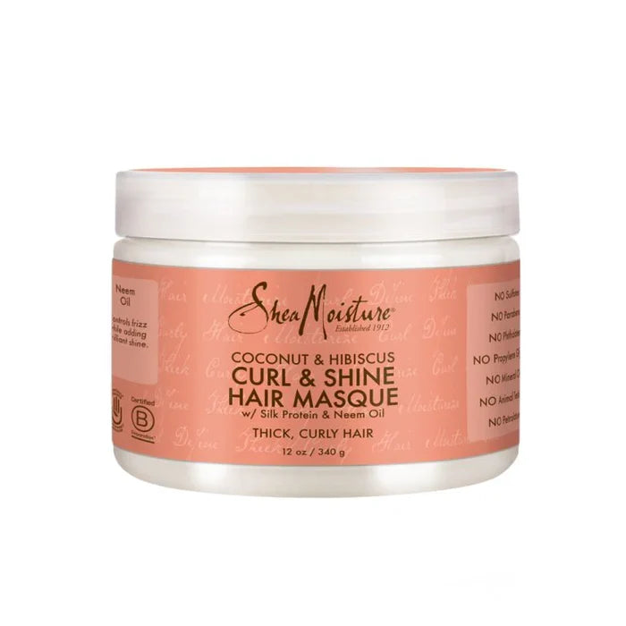 Shea Moisture Coconut & Hibiscus Curl & Shine Hair Masque 12oz