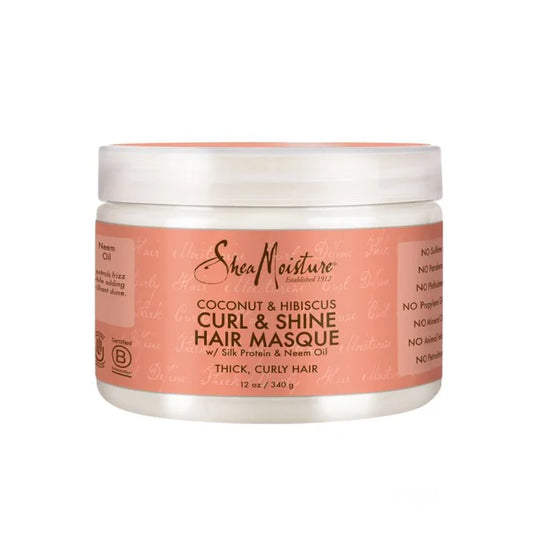 Shea Moisture Coconut & Hibiscus Curl & Shine Hair Masque 12oz