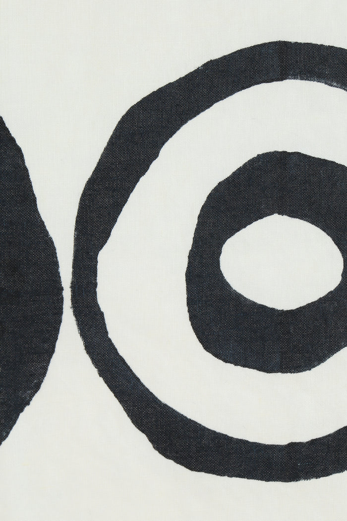 signature circles print linen placemat and napkin set