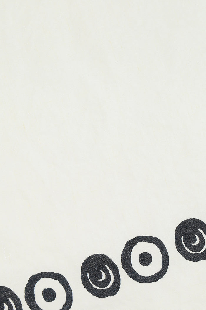 signature circles print linen placemat and napkin set