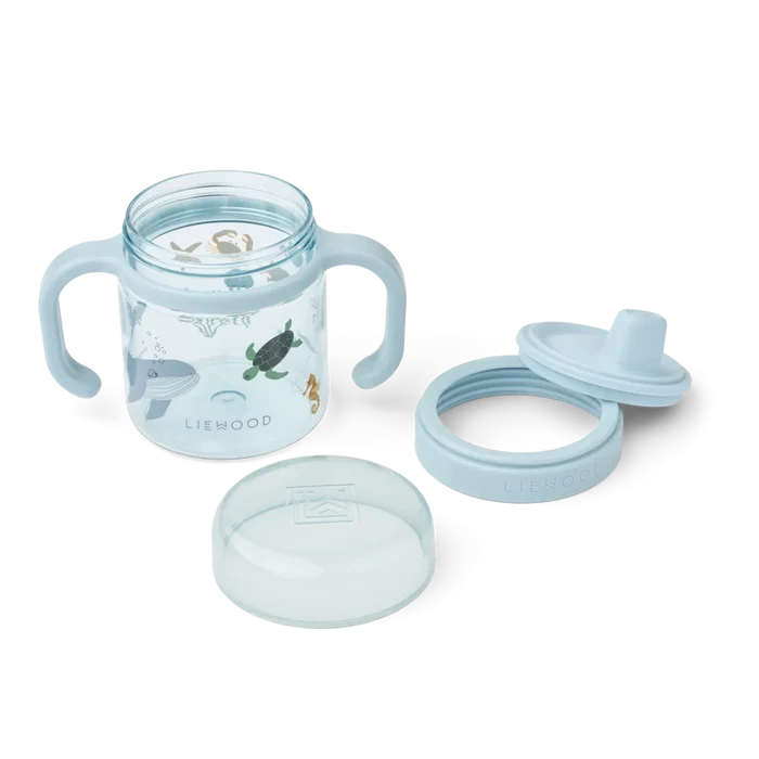Liewood - Sippy Cup - Tritan - Kylo - Sea Creature/Sandy - Can Be Disassembled Completely