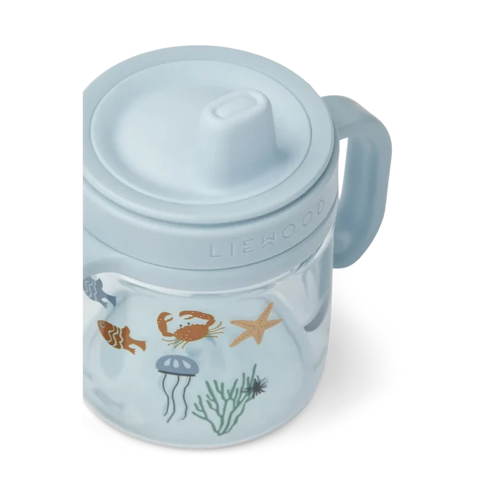 Liewood - Sippy Cup - Tritan - Kylo - Sea Creature/Sandy  - Silicone Top