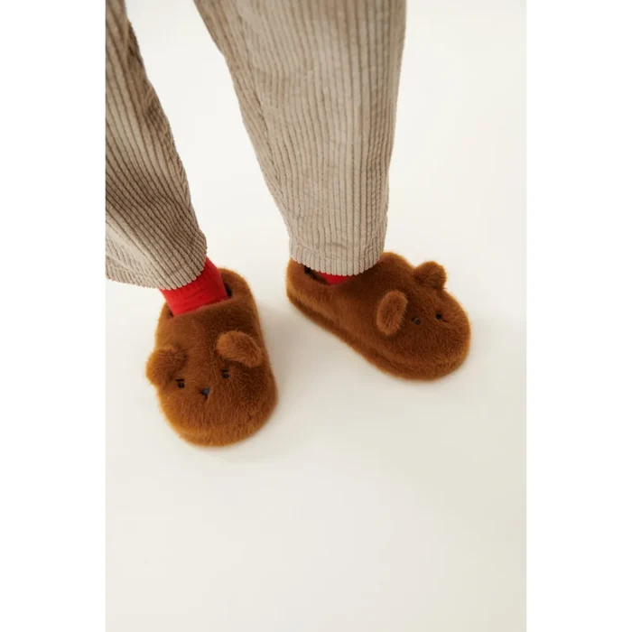 Liewood - Slippers - Aviaja - Bear/Golden Caramel - Lifestyle Cut 1