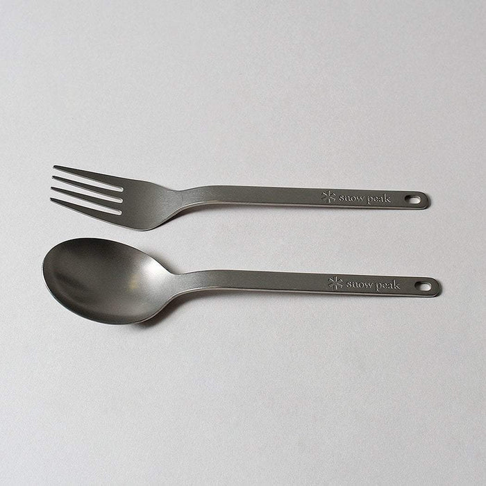 Snow Peak Titanium Fork & Spoon Set