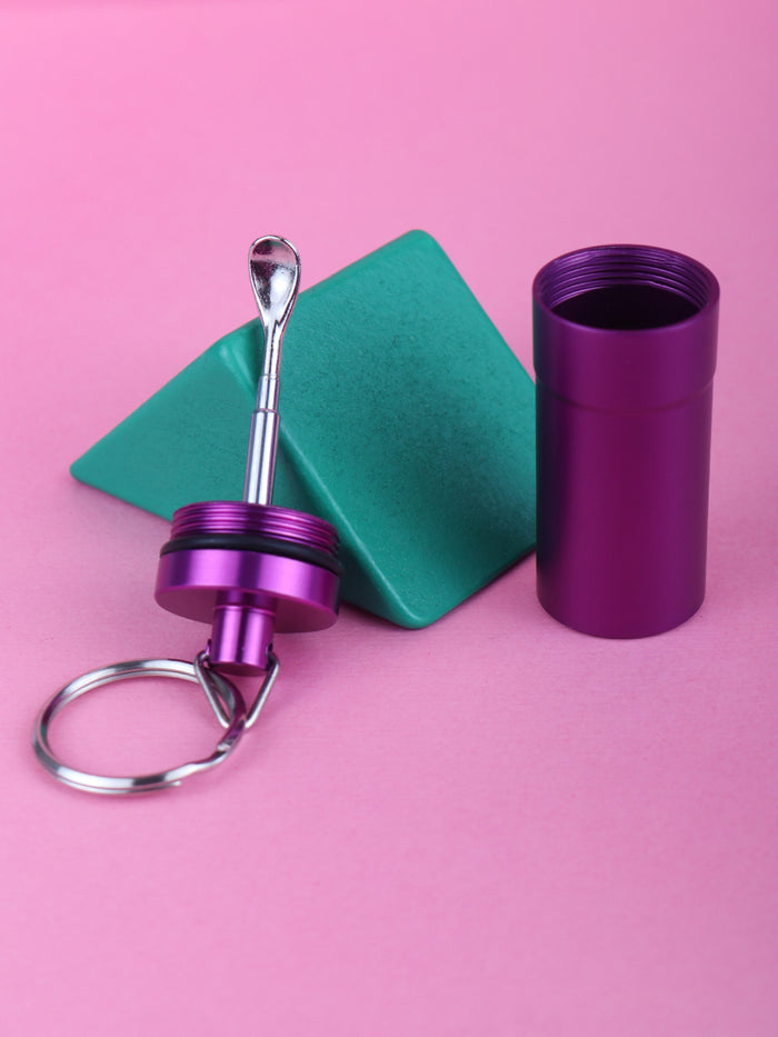 Snuff Dispenser Aluminium | Purple-Image 1