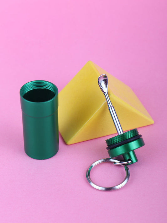 Snuff Dispenser Aluminium | Green-Image 1