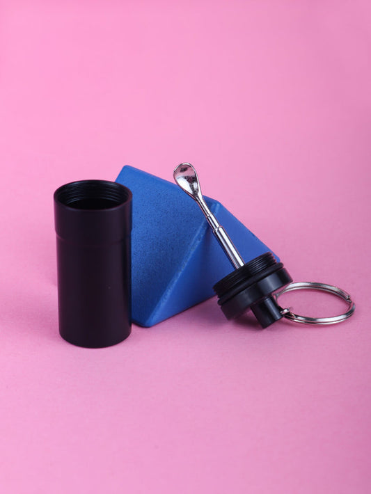 Snuff Dispenser Aluminium | Black-Image 1
