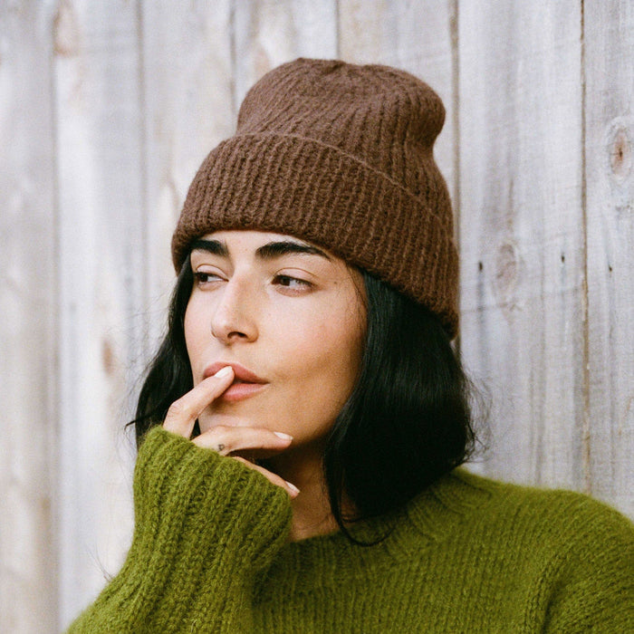 Made by Minga Cafe Solid Alpaca Beanie