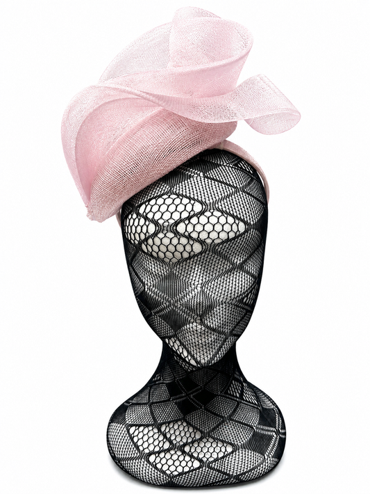 Sorbet Pink Mesh Stacked Net Hairband Fascinator