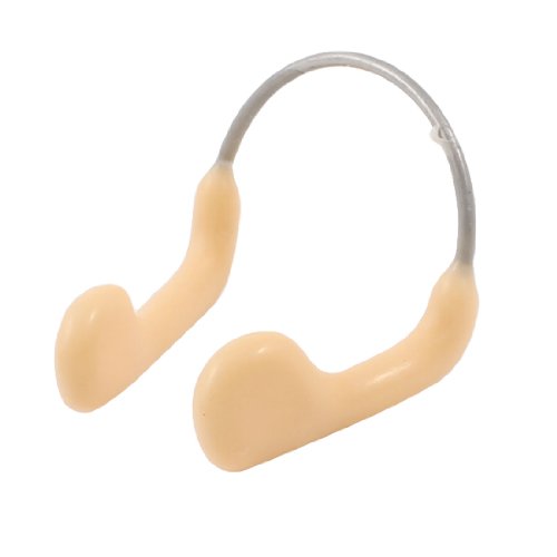 Speedo competition nose clip with adjustable straps and secure fit, designed for swimming training and racing.