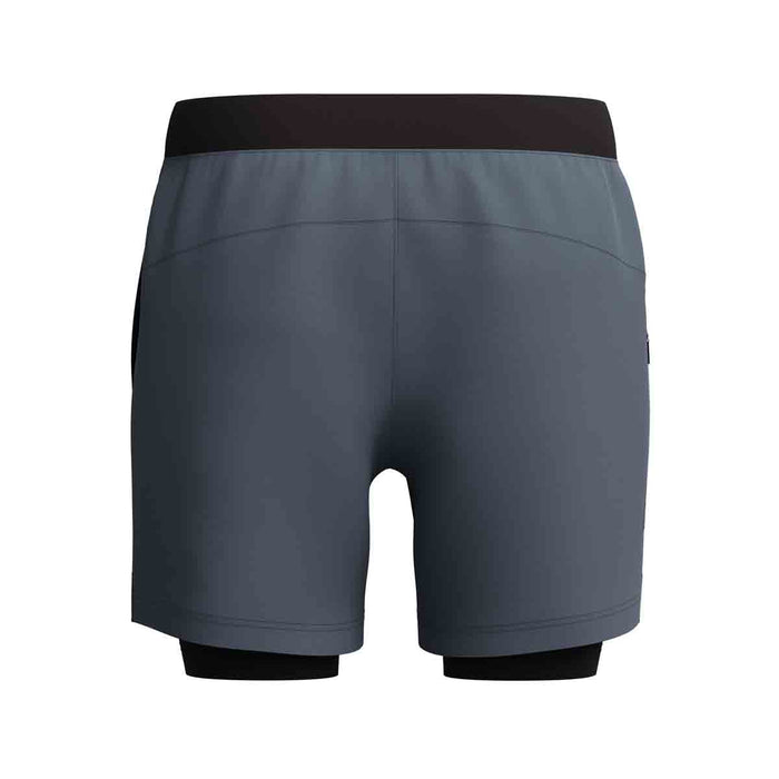 Speedo men's Volley 16-inch watershorts in lead grey and anthracite, featuring a comfortable fit for swimming and water sports.