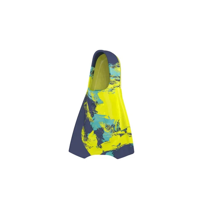 Speedo Short Blade Fin in Hapuna Blue, Hyper Yellow, and Arctic Glass, designed for swimming and snorkeling.