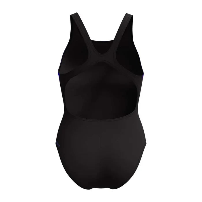 Speedo women's allover digital Recordbreaker swimsuit in multi-color with a sleek, sporty design for competitive swimming.