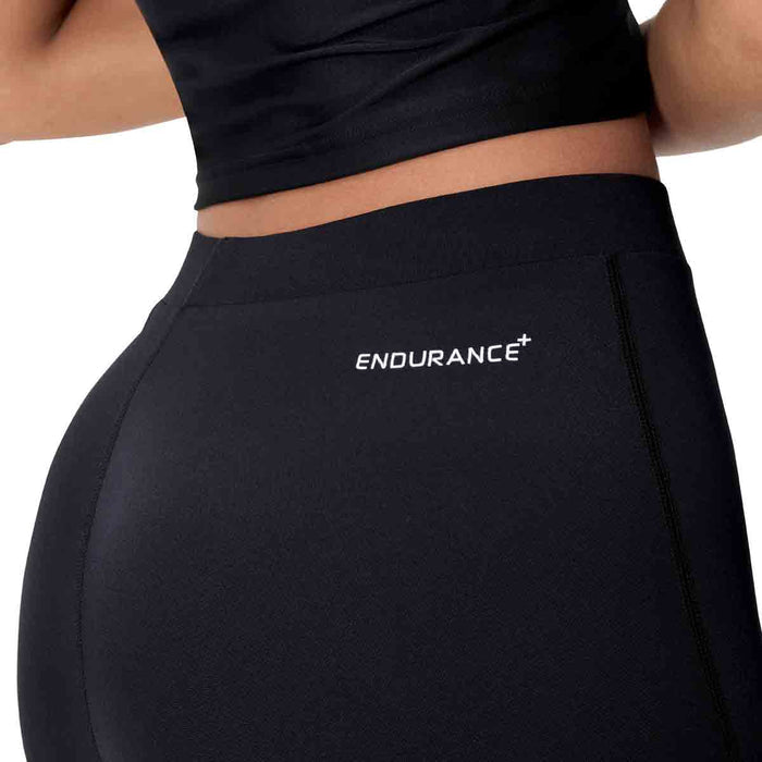 Speedo women's Endurance+ swim shorts in anthracite, female bottoms designed for comfortable swimming and active water sports.