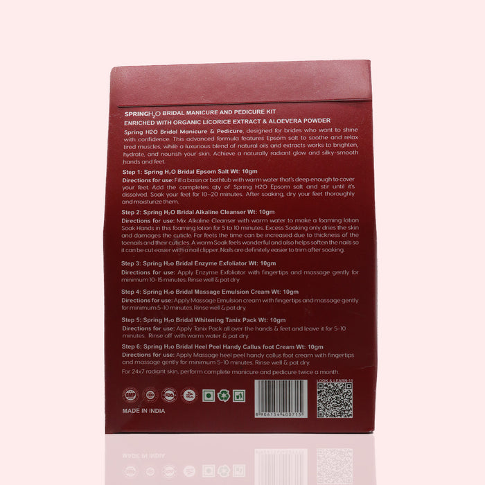 SPRING H2O Bridal Manicure & Pedicure Kit for Glowing and Shining Skin