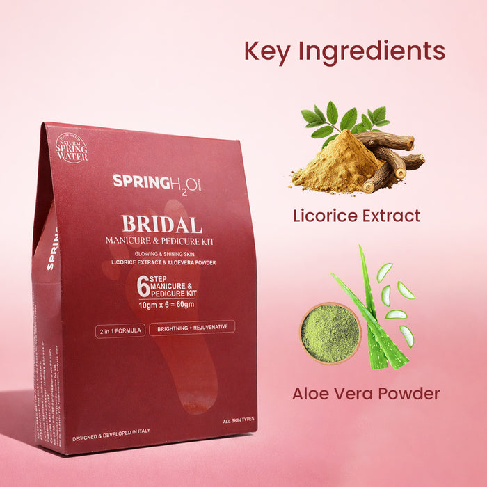 SPRING H2O Bridal Manicure & Pedicure Kit for Glowing and Shining Skin