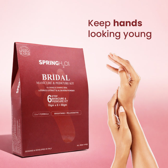 SPRING H2O Bridal Manicure & Pedicure Kit for Glowing and Shining Skin