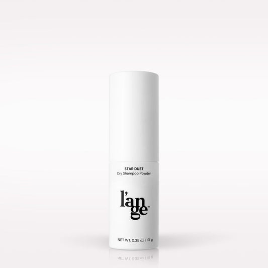 L’ange Star Dust Dry Shampoo Powder on a blank background