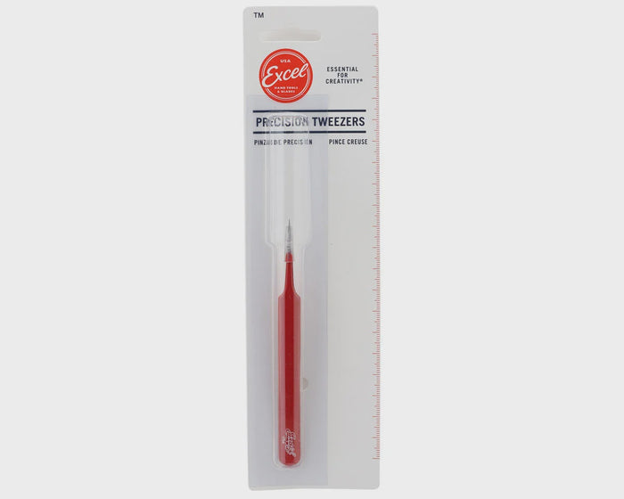 Straight Point Tweezers Red