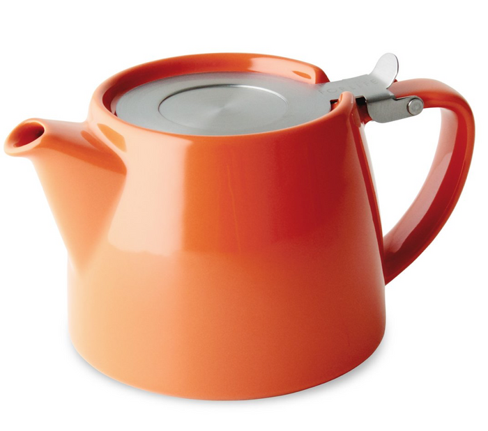 Stump Teapot with Stainless Steel Lid & Infuser 18 oz (color options)