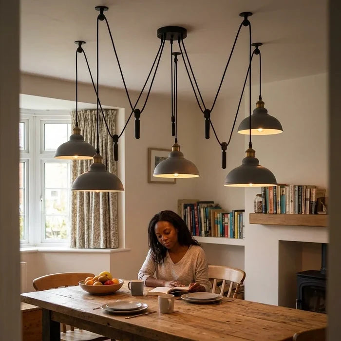 SWAGFLEX Multi-Light Industrial Spider Pendant ~6669