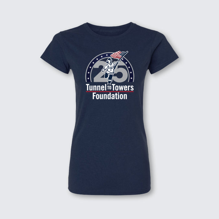 T2T 25th Anniversary Women's Logo Tee (Navy) NEW!