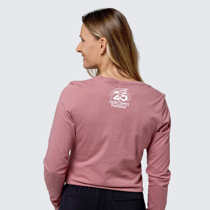 T2T 25th Anniversary Women's Long Sleeve Tee (Blush Frost)