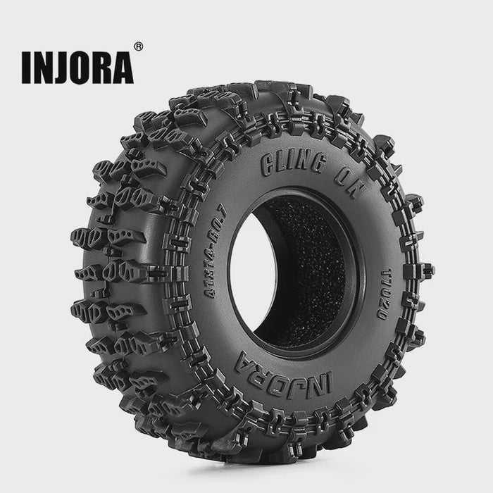 T7020 INJORA 0.7" 41*14mm Cling On Tires for 1/30 SCX30 (T7020)