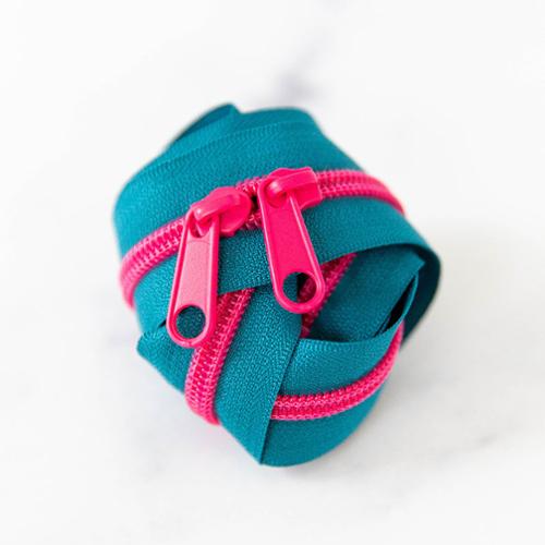 Teal Zippers