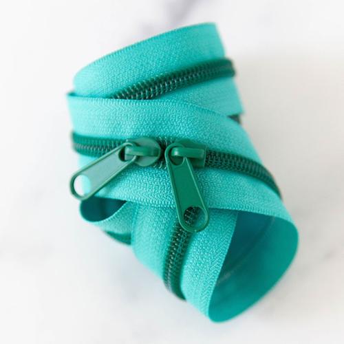 Teal Zippers