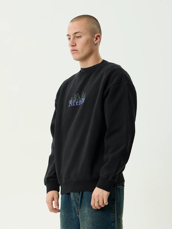 Temporal - Recycled Heavyweight Crew Neck | Stone Black-Image 2