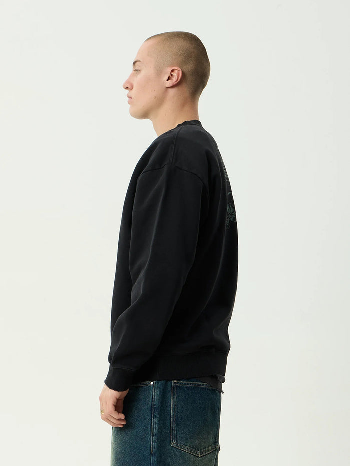 Temporal - Recycled Heavyweight Crew Neck | Stone Black-Image 3