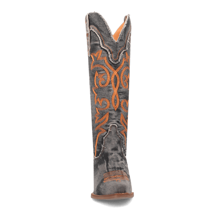 Texas Tornado Black Denim Boots by Dingo