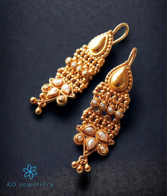The Abir Silver Earrings(Pearl)