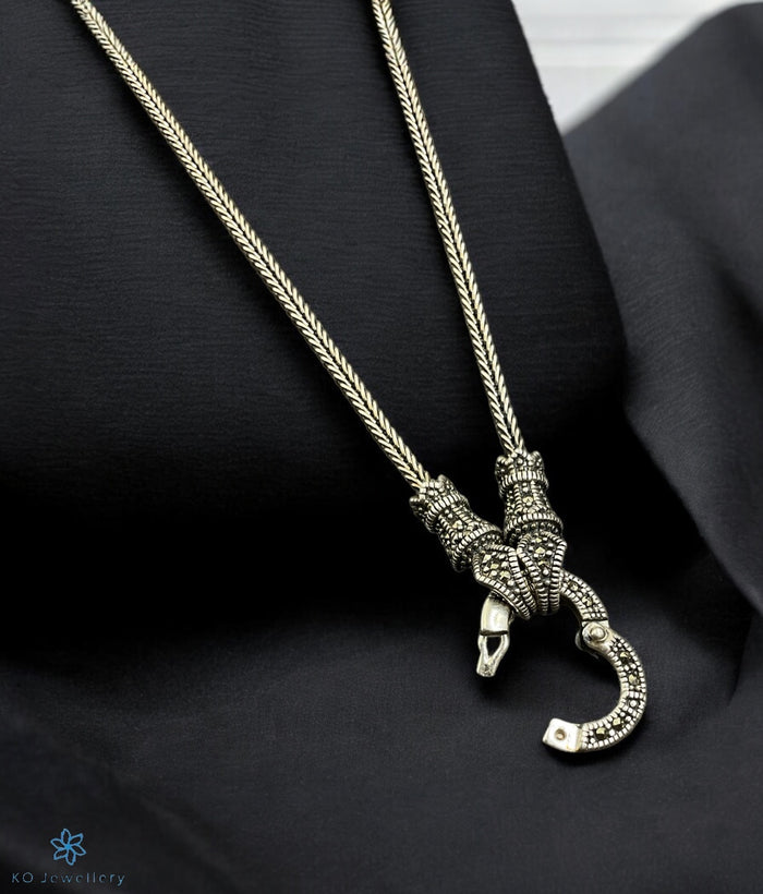 The Barha Openable Silver Marcasite Chain