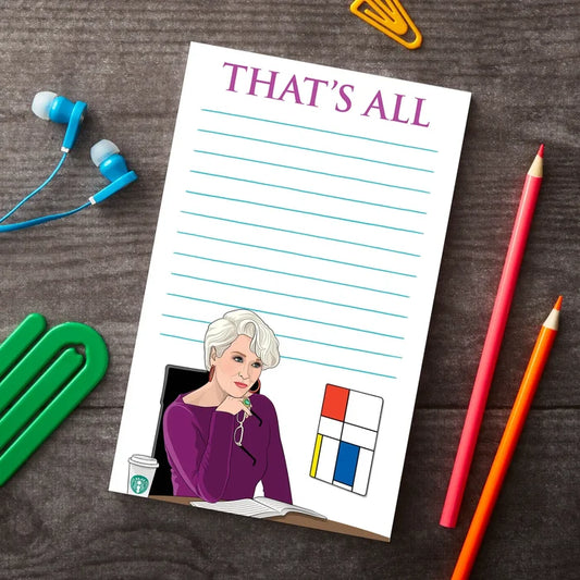 The Devil Wears Prada That's All Notepad