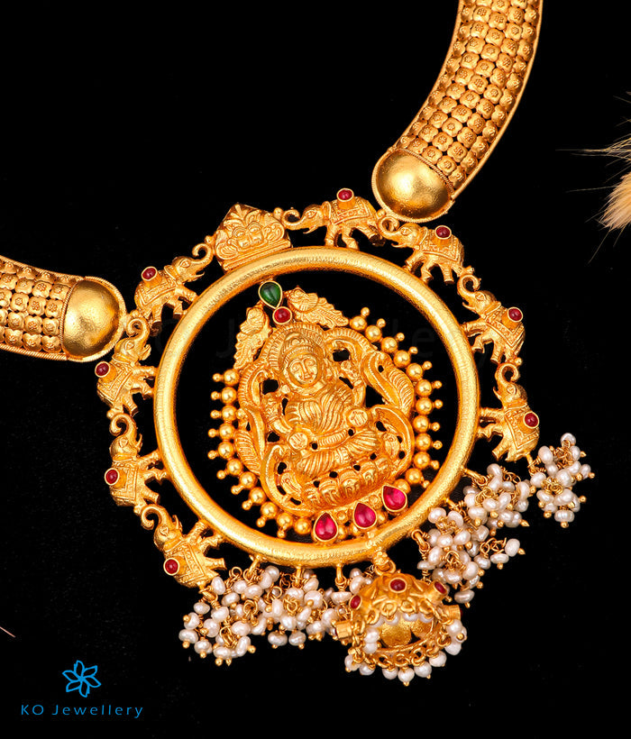 The Hiranmayi Silver Lakshmi Necklace