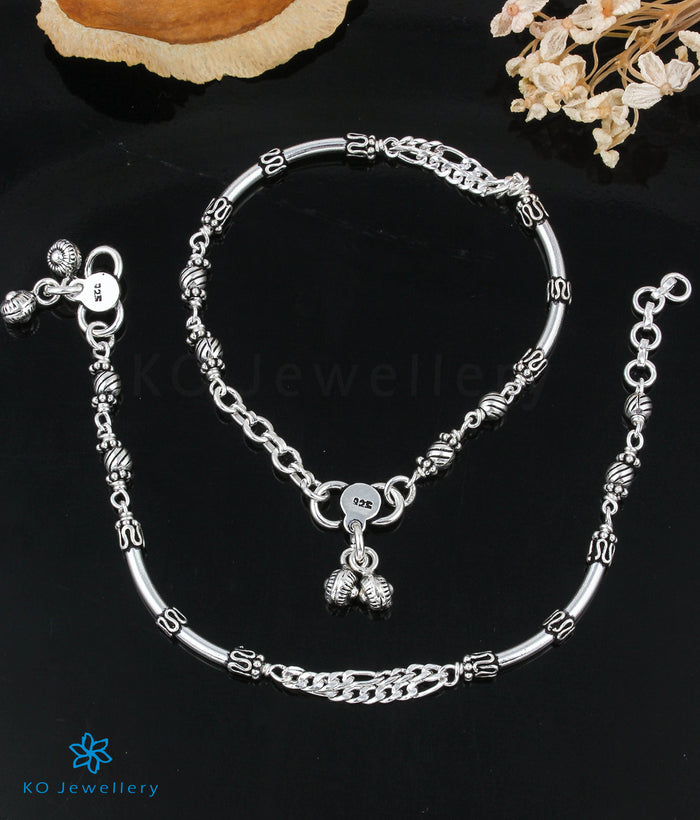 The Mihika Silver Kids Anklets (7.5 inches)