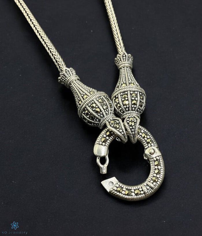 The Urvi Openable Silver Marcasite Chain