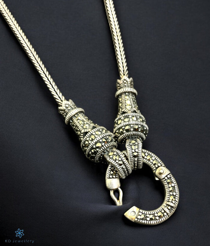 The Yayati Openable Silver Marcasite Chain