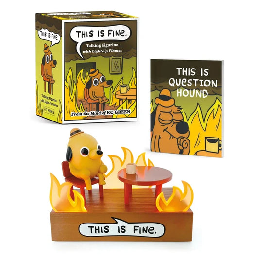 This Is Fine Talking Figurine: with Light and Sound!