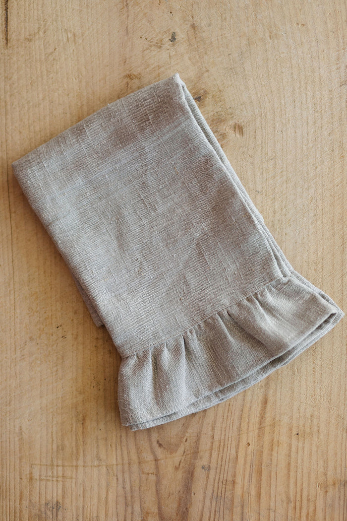 Towel, Linen Ruffle
