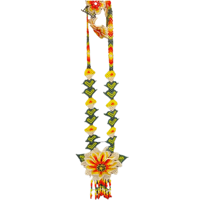 TRIBAL ROOTS Floral Necklace Earrings And Bracelet Set