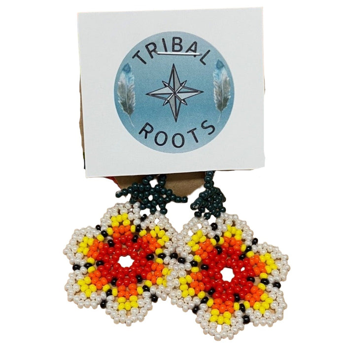 TRIBAL ROOTS Floral Necklace Earrings And Bracelet Set