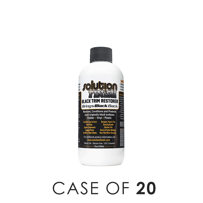 Solution Finish Black Trim Restorer 2 oz bottle Case of 20