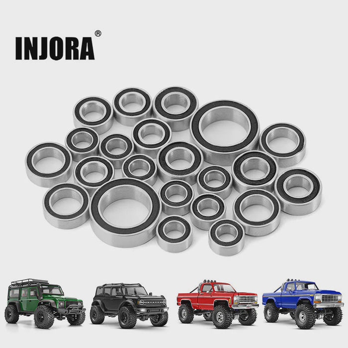 TRX4M-03BK INJORA Sealed Steel Bearing Kit (22 pcs) for 1/18 TRX4M (4M-03)