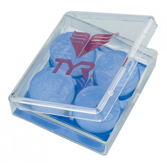 Clear TYR Soft Silicone Ear Plugs shown, designed for comfortable ear protection and noise reduction.