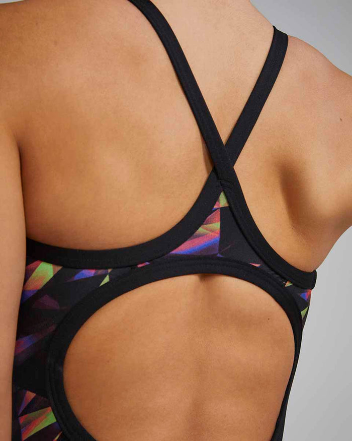 TYR Women's Triadic Diamondfit swimsuit in multi-color, featuring a sleek, supportive design ideal for competitive swimming.